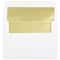 JAM Paper A7 Gold Foil Lined Invitation Envelopes